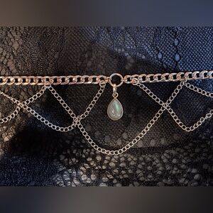 Labradorite laced choker